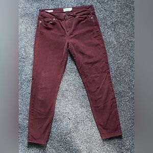 Lucky Brand Sofia Skinny Corduroys 12/31
 Maroon Colored